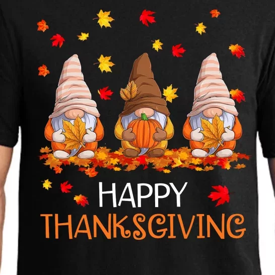 Happy Thanksgiving Autumn Fall Gnomes Pajama Set