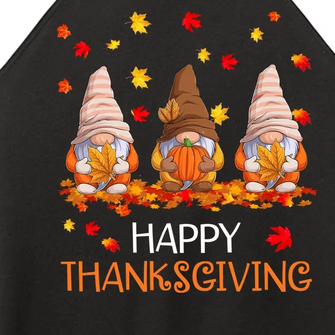 Happy Thanksgiving Autumn Fall Gnomes Women’s Perfect Tri Rocker Tank