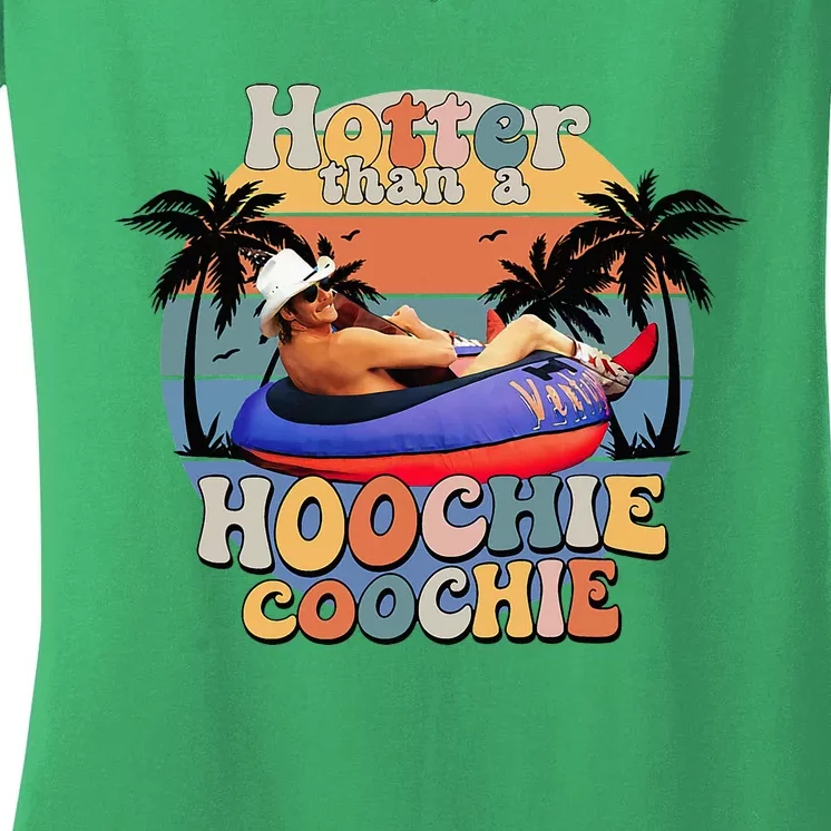 Hotter Than A Hoochie Coochie Women's V-Neck T-Shirt