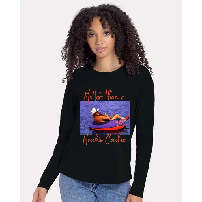 Hotter Than A Hoochie Coochie Womens Cotton Relaxed Long Sleeve T-Shirt