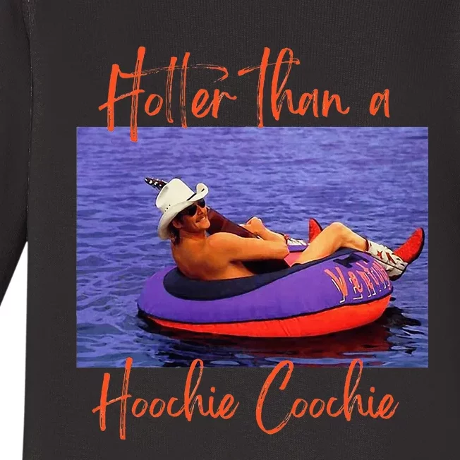 Hotter Than A Hoochie Coochie Baby Long Sleeve Bodysuit