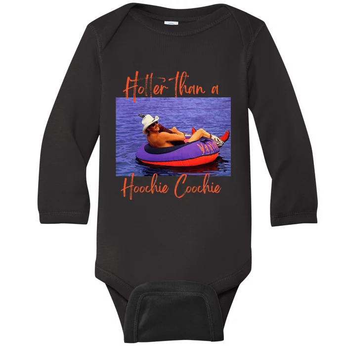 Hotter Than A Hoochie Coochie Baby Long Sleeve Bodysuit