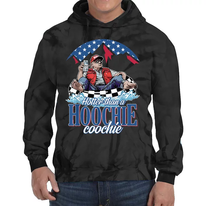 Hotter Than A Hoochie Coochie Funny Tie Dye Hoodie