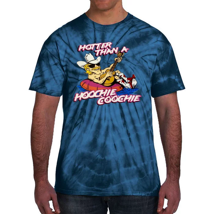 Hotter Than A Hoochie Coochie Alan Cartoon Jackson Vintage Tie-Dye T-Shirt