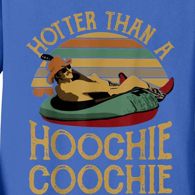 Hotter Than A Hoochie Coochie Daddy Kids Long Sleeve Shirt