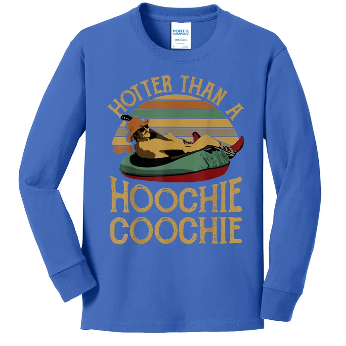 Hotter Than A Hoochie Coochie Daddy Kids Long Sleeve Shirt