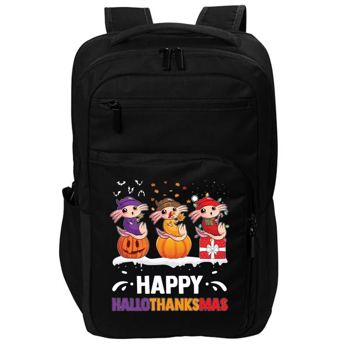 Happy Thanksmas Axolotl Impact Tech Backpack