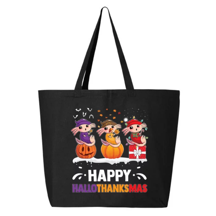 Happy Thanksmas Axolotl 25L Jumbo Tote