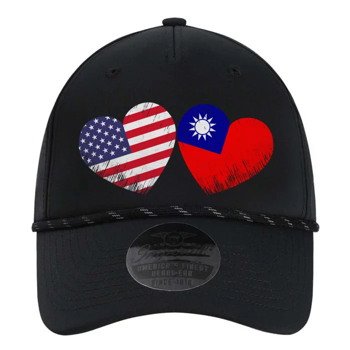 Heart Taiwanese American Flag Patriotic Family Heritage Meaningful Gift Performance The Dyno Cap