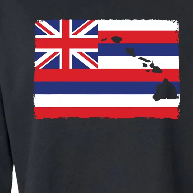 Hawaii The Aloha State Flag By Hawaii Nei All Day Cropped Pullover Crew