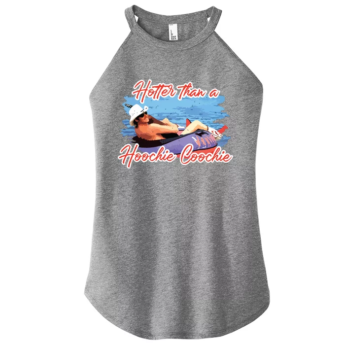 Hotter Than A Hoochie Coochie Country Women’s Perfect Tri Rocker Tank