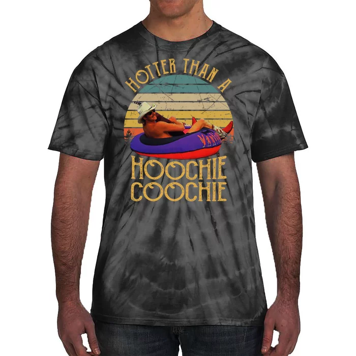 Hotter Than A Hoochie Coochie Alan Vintage Retro Tie-Dye T-Shirt