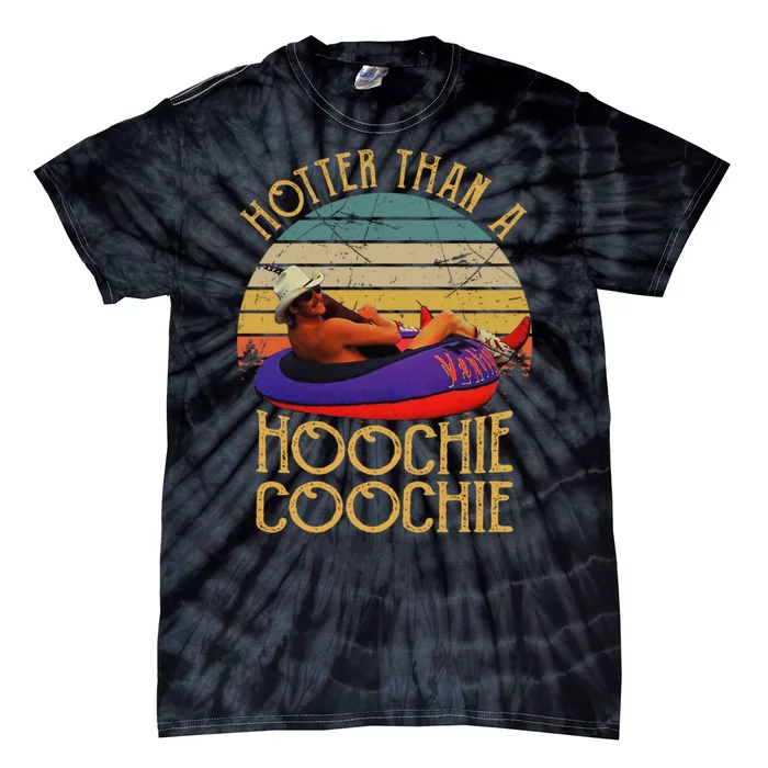 Hotter Than A Hoochie Coochie Alan Vintage Retro Tie-Dye T-Shirt