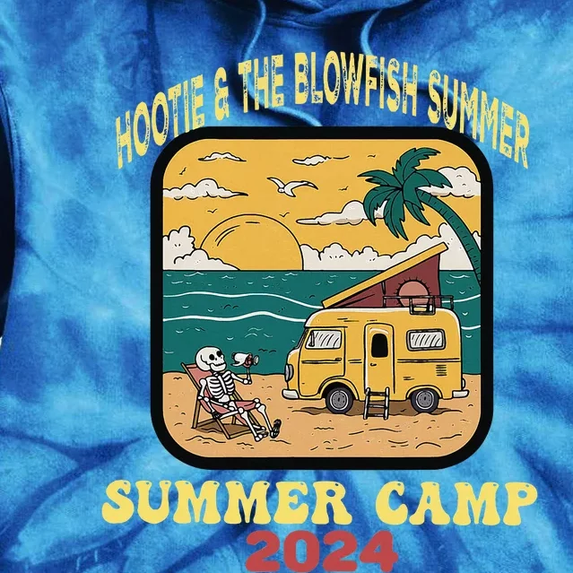 Hootie & The Blowfish Summer Camp 2024 Retro Fun Beach Tie Dye Hoodie