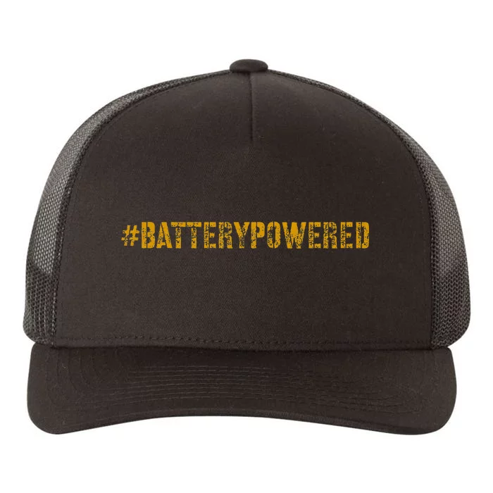 Hash Tag Battery Powered Batterypowered Yupoong Adult 5-Panel Trucker Hat