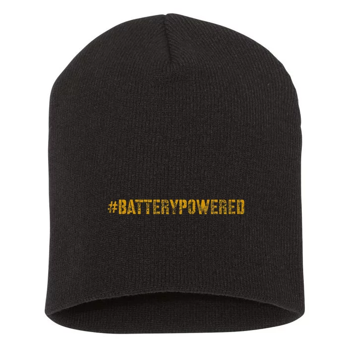 Hash Tag Battery Powered Batterypowered Short Acrylic Beanie