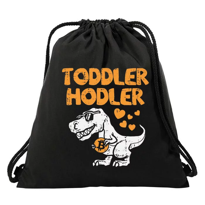 Hodler Trex Bitcoin BTC Crypto Cryptocurrency Drawstring Bag