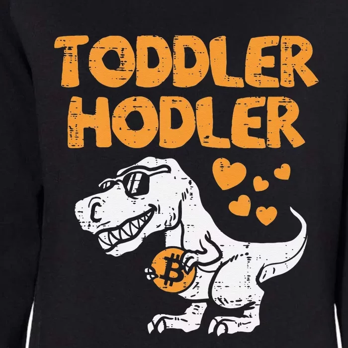 Hodler Trex Bitcoin BTC Crypto Cryptocurrency Womens California Wash Sweatshirt