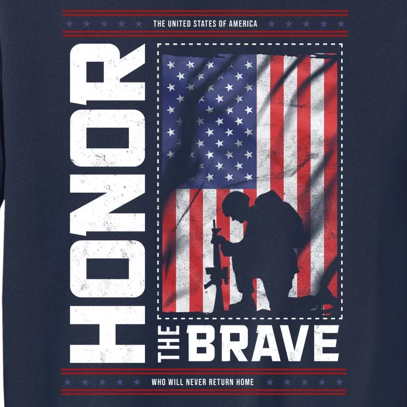 Honor The Brave Who Will Never Return Home Usa Memorial Day Patriotic Sweatshirt