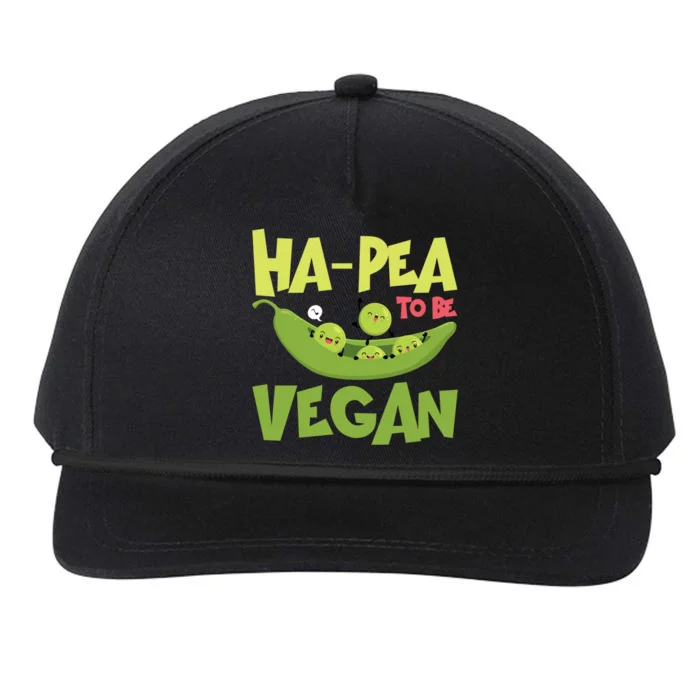 Hagiftpea To Be Vegan Funny Veganism Food Cool Gift Snapback Five-Panel Rope Hat