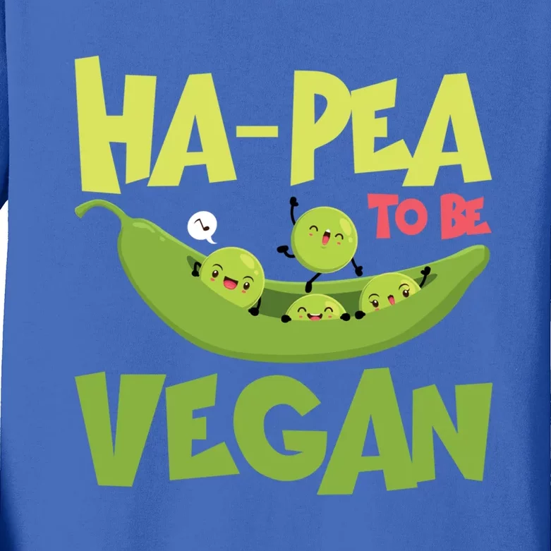 Hagiftpea To Be Vegan Funny Veganism Food Cool Gift Kids Long Sleeve Shirt