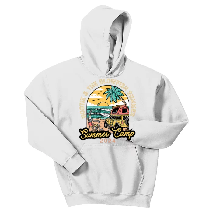 Hootie & The Blowfish Summer Camp 2024 Camping With Trucks Kids Hoodie