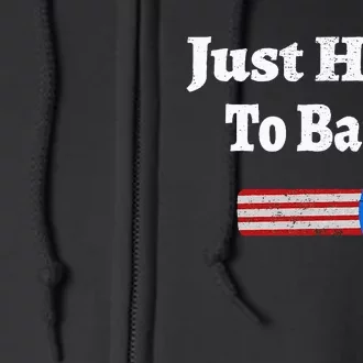 Here To Bang 4th Of July Independence Day Fireworks Full Zip Hoodie