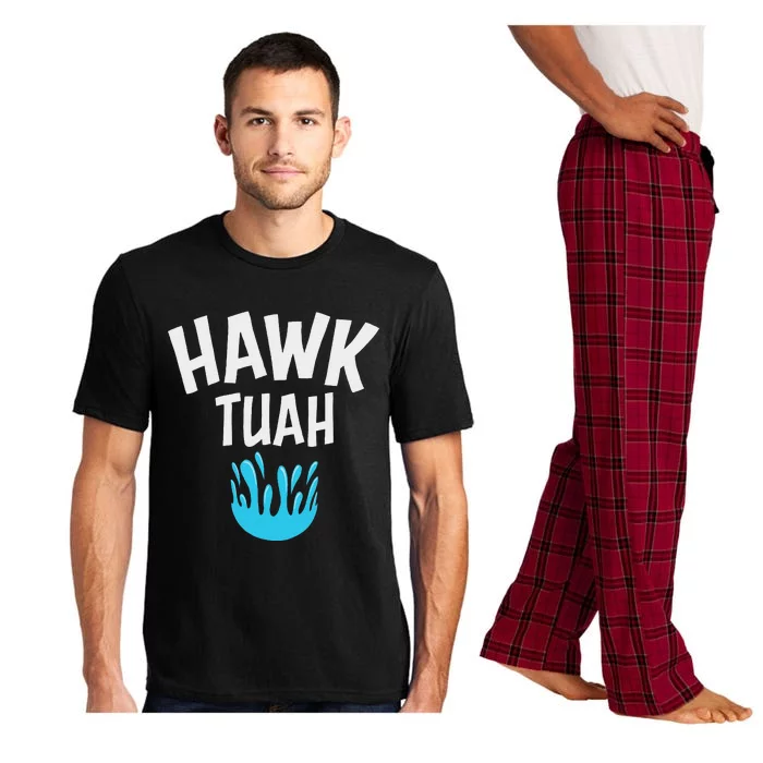 Hawk Tuah Bold And Fierce Design Pajama Set