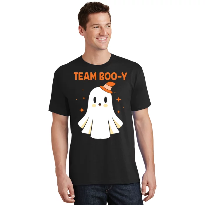 Halloween Team Booy Team Boy Gender Reveal T-Shirt