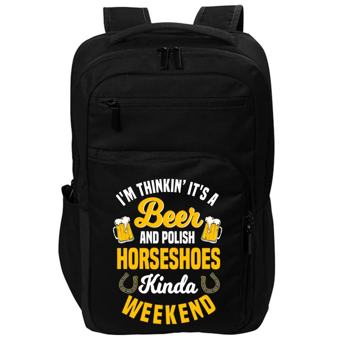 Horseshoe Trimming Beer Lover Ferrier Cow Cow Gift Impact Tech Backpack