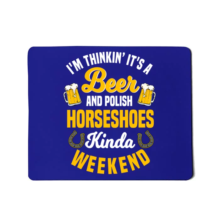 Horseshoe Trimming Beer Lover Ferrier Cow Cow Gift Mousepad