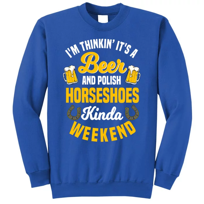 Horseshoe Trimming Beer Lover Ferrier Cow Cow Gift Tall Sweatshirt