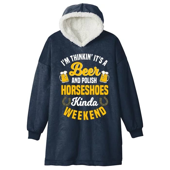 Horseshoe Trimming Beer Lover Ferrier Cow Cow Gift Hooded Wearable Blanket