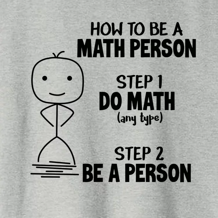 How To Be A Math Person Gift I Funny Match Teacher Gift Women's Crop Top Tee