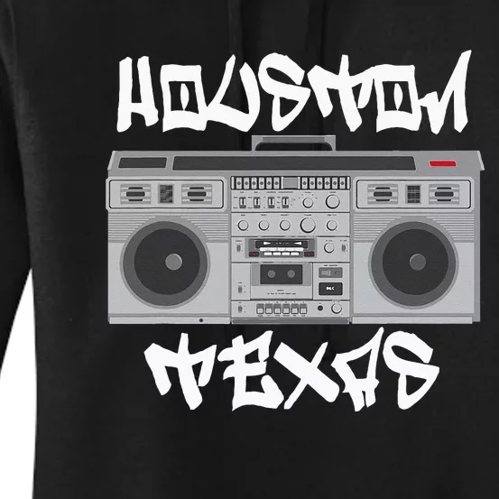 Houston Texas Boom Box Women's Pullover Hoodie