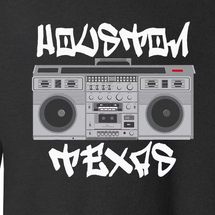 Houston Texas Boom Box Toddler Sweatshirt