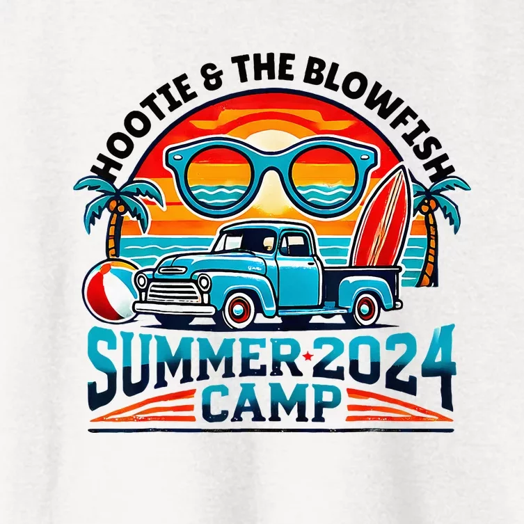 Hootie The Blowfish Summer 2024 Camping With Trucks Women's Crop Top Tee