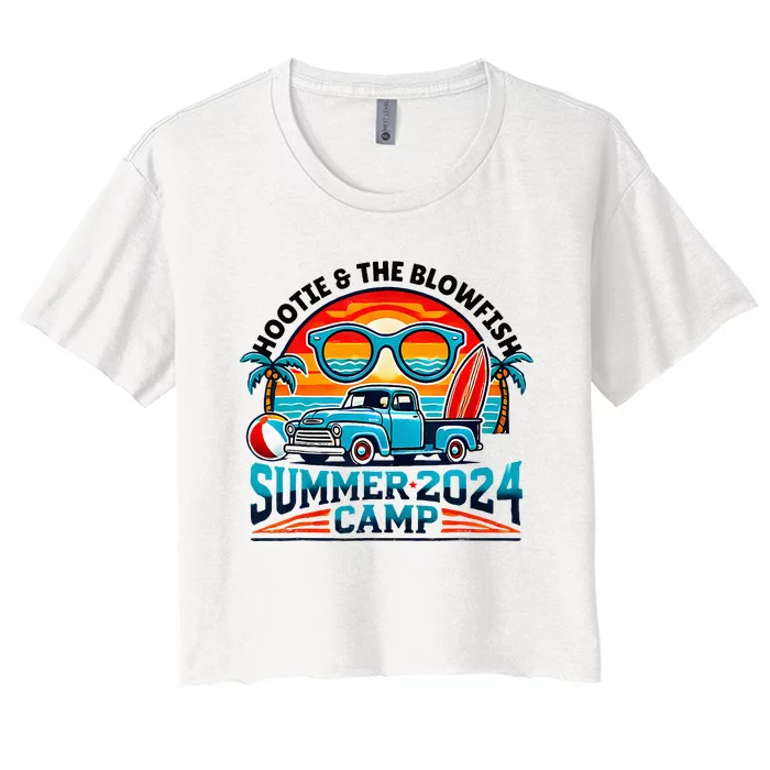 Hootie The Blowfish Summer 2024 Camping With Trucks Women's Crop Top Tee