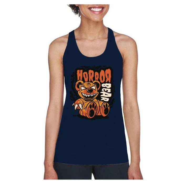 Horror Teddy Bear Women's Racerback Tank