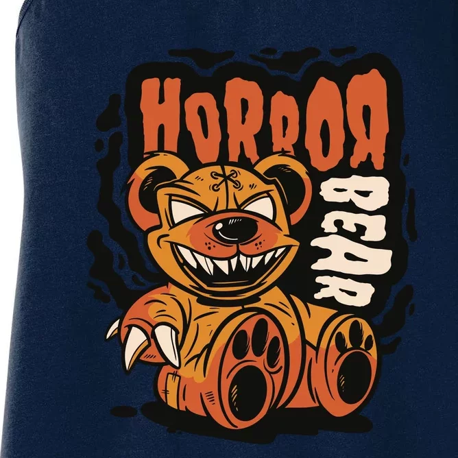 Horror Teddy Bear Women's Racerback Tank