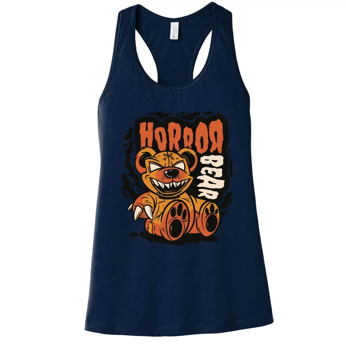 Horror Teddy Bear Women's Racerback Tank