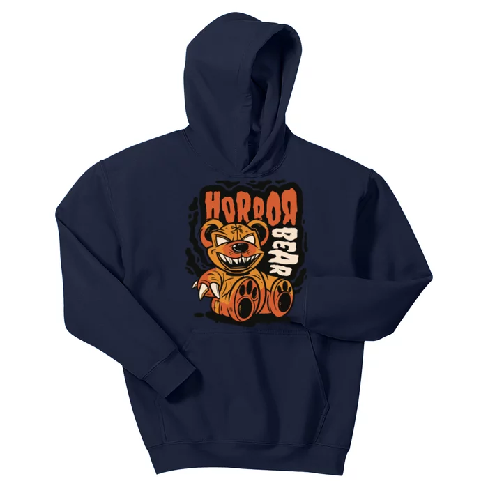 Horror Teddy Bear Kids Hoodie