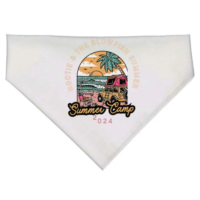 Hootie & The Blowfish Summer Camp 2024 Camping With Trucks Gift USA-Made Doggie Bandana