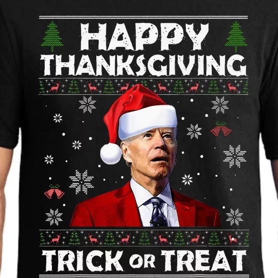 Happy Thanksgiving Biden Ugly Christmas Sweaters Pajama Set