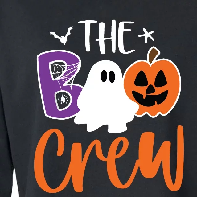 Halloween The Boo Crew For Adults Trick Or Treating Cropped Pullover Crew