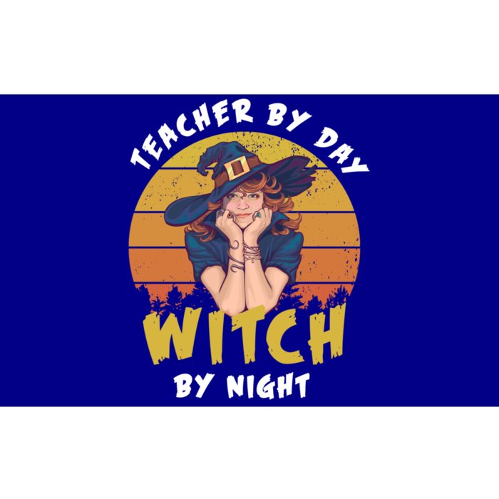 Halloween Teacher By Day Witch By Night Teacher Witch Meaningful Gift Bumper Sticker