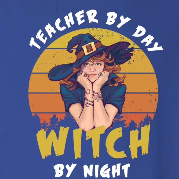 Halloween Teacher By Day Witch By Night Teacher Witch Meaningful Gift Toddler Long Sleeve Shirt