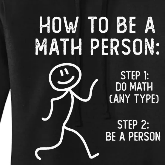 How To Be A Math Person Women's Pullover Hoodie