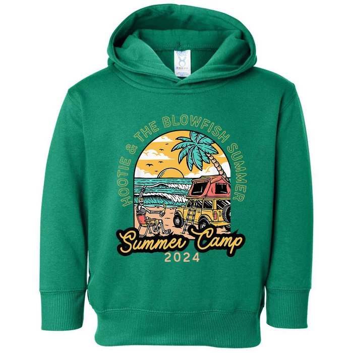 Hootie & The Blowfish Summer Camp 2024 Camping With Trucks Toddler Hoodie