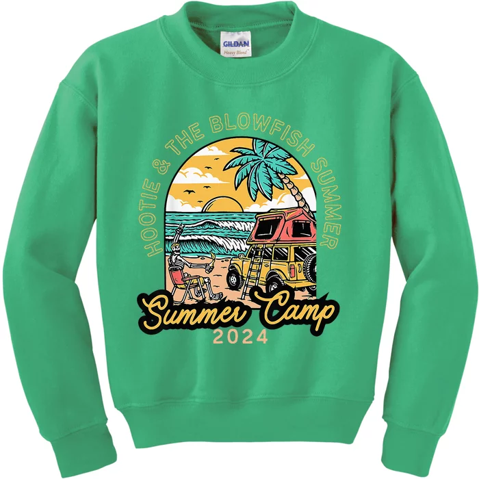 Hootie & The Blowfish Summer Camp 2024 Camping With Trucks Kids Sweatshirt